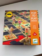 Djeco Pop to Play Puzzel Straat, 2 tot 4 jaar, 10 tot 50 stukjes, Ophalen of Verzenden, Zo goed als nieuw