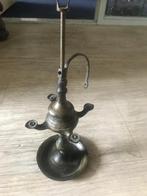 Antiek Messing/Koper/Tin Walvis olie Florentijns Luzern lamp, Ophalen of Verzenden