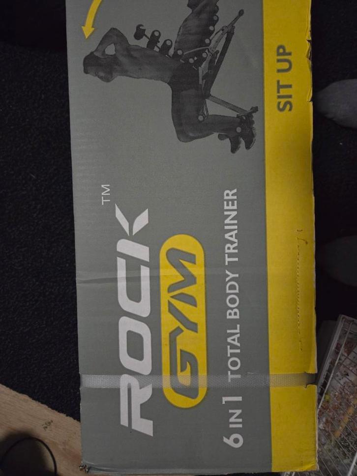 Rock Gym 6-in-1 Krachtstation, Sport en Fitness, Fitnessapparatuur, Nieuw, Krachtstation, Armen, Benen, Borst, Buik, Rug, Metaal