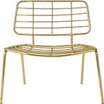 Bloomingville loungestoel messing, Huis en Inrichting, Stoelen, Ophalen, Gebruikt, Zwart, Eén