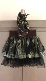 Camouflage rokje met hoofddoekje  mt xs, Kleding | Dames, Carnaval, Ophalen of Verzenden, Zo goed als nieuw, Kleding