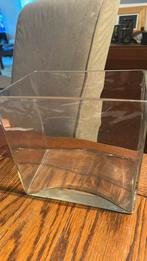 Glazen accubak vaas, Huis en Inrichting, Woonaccessoires | Vazen, Ophalen of Verzenden, Gebruikt, Glas