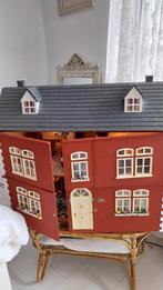 Groot Poppenhuis met Licht & Extra Spullen, Ophalen, Gebruikt, Poppenhuis