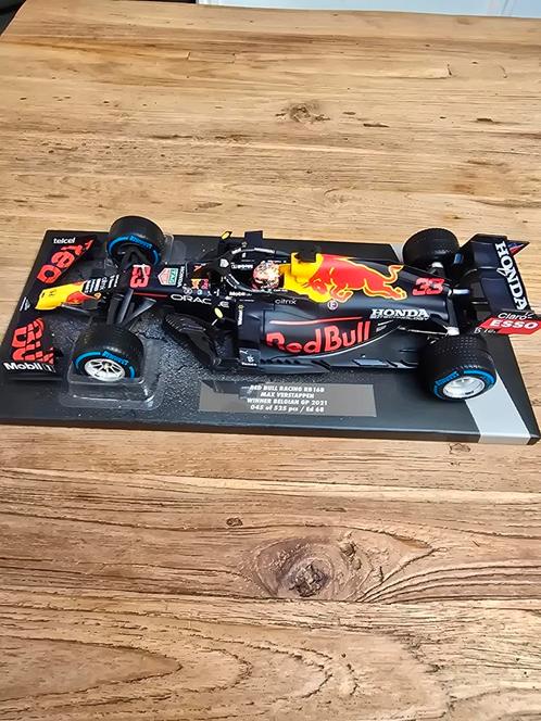 schaalmodel max verstappen 1:18 winner Belgian gp 2021, Verzamelen, Automerken, Motoren en Formule 1, Zo goed als nieuw, Formule 1
