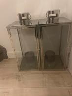 XL Kaarshouders / Lantaarns Set, Ophalen, 50 tot 75 cm, Zo goed als nieuw, Metaal