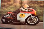 Poster 1972 Alberto Pagani op MV Agusta in TT Assen, Verzenden, Zo goed als nieuw, Motoren