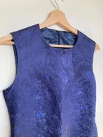 Aspesi donkerblauwe getailleerde kantoor jurk zijde 40, Maat 38/40 (M), Aspesi, Blauw, Ophalen of Verzenden