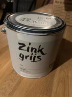 Karwei Zinkgrijs muurverf, Doe-het-zelf en Verbouw, Verf, Beits en Lak, Minder dan 5 liter, Ophalen, Zo goed als nieuw, Verf