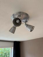 Plafondlamp met 3 lampen, Ophalen, Zo goed als nieuw, Metaal