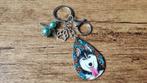 Tashanger Sleutelhanger Husky leer met beschermengeltje, Sieraden, Tassen en Uiterlijk, Verzenden, Nieuw