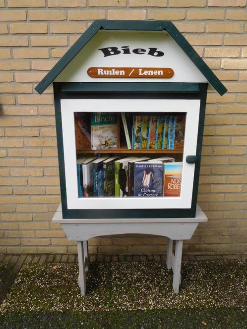Buiten Mini Bieb Kast, Huis en Inrichting, Kasten | Boekenkasten, Nieuw, 50 tot 100 cm, Minder dan 100 cm, 25 tot 50 cm, Ophalen
