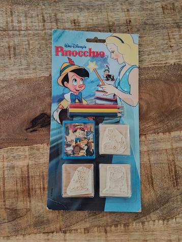 Vintage Disney Pinocchio Stempelset beschikbaar voor biedingen