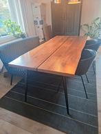 Walnoten Eettafel 220x86cm, Huis en Inrichting, Tafels | Eettafels, 200 cm of meer, Zo goed als nieuw, Vijf personen of meer, Modern