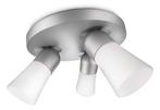 Plafondlamp PHILIPS Ecomoods Cheer Aluminium 3x12W -50%!!!, Ophalen of Verzenden, Nieuw, Glas
