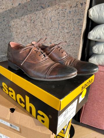 Heren leren  bruin veterschoen retro maat 40 beschikbaar voor biedingen