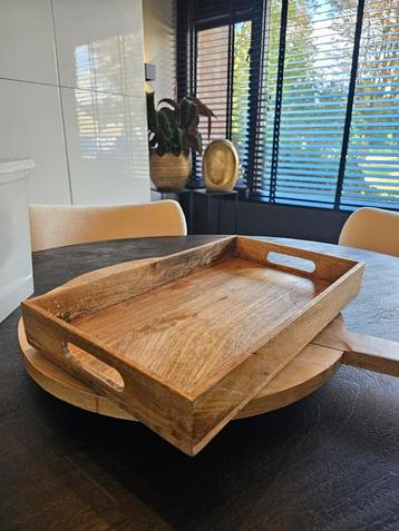 Houten Decoratie Dienblad - Eik/Mango Look beschikbaar voor biedingen