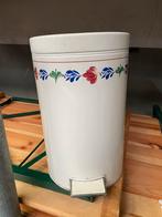 Vintage Boerenbont Pedaalemmer - 40cm, Gebruikt, Met pedaal, Ophalen of Verzenden, Metaal