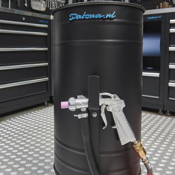 Mobiele zandstraler, straalketel 50 liter van €149,- voor beschikbaar voor biedingen