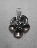 Zilveren Hannu Ikonen vintage Rendiermos hanger nr.1394, Verzenden, Zo goed als nieuw, Zilver, Zilver