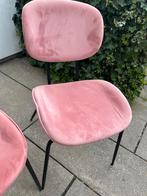 Oud roze HK living stoelen, Vier, Gebruikt, Ophalen of Verzenden, Overige kleuren