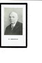 Heeswijk - `s Bosch  Godefridus Joh. Maria Wagenaar, Verzenden, Bidprentje