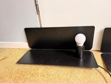 Set van 2 zwarte wandlampen beschikbaar voor biedingen
