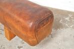 Vintage turnpaard lederen paard zitbank bank decoratief, Ophalen of Verzenden, Gebruikt