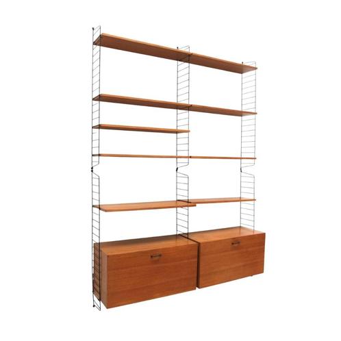 Vintage wandsysteem wandmeubel dressoir jaren '60 '70 retro, Huis en Inrichting, Kasten | Ladekasten, Gebruikt, Minder dan 100 cm
