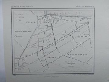 17 / Hoogwoud Aartswoud Opmeer Abbekerk Litho 1865 J. Kuyper beschikbaar voor biedingen