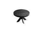 Salontafel mango rond zwart, 50 tot 100 cm, Modern Industrieel, Rond, Nieuw