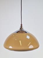 Vintage Dijkstra dome hanglamp space age lamp Kunststof '70, Huis en Inrichting, Lampen | Hanglampen, Metaal, Gebruikt, Ophalen of Verzenden