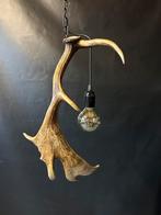 Geweienlamp.lamp.hanglamp.geweien.edelhert.damhert.brocante, Ophalen of Verzenden, Nieuw, 50 tot 75 cm