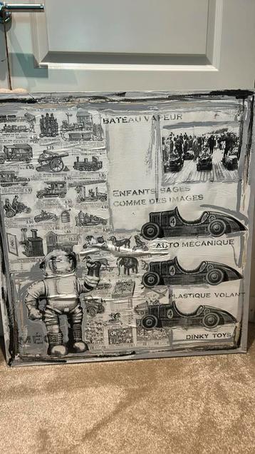 Autronaut & auto’s schilderij beschikbaar voor biedingen
