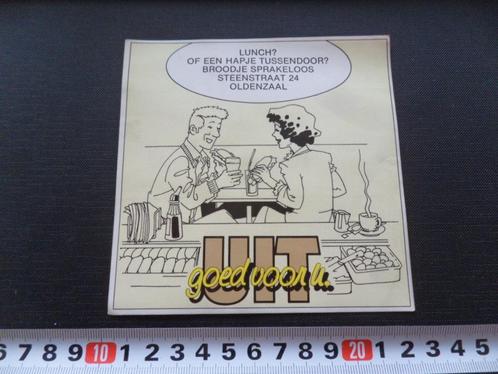 sticker Oldenzaal Broodje Sprakeloos Steenstraat 24 *, Verzamelen, Stickers, Zo goed als nieuw, Bedrijf of Vereniging, Ophalen
