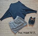 Trui zwart, vleermuis mouwen, maat L, Kleding | Dames, Truien en Vesten, Maat 38/40 (M), Ophalen of Verzenden, Onbekend, Zo goed als nieuw