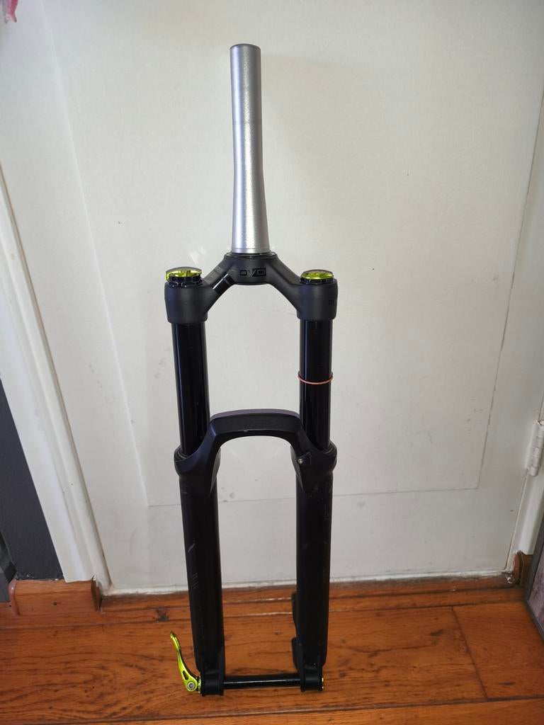 Full Carbon MTB Voorvork 26/27.5/29 3K T800 Fibre Stijve Schijfrem Schijfrem MTB Voorvork Quick Release En Barrel Shaft Opties Beschikbaar (Color : 26 straight tube, Size : Open