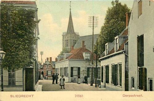 (380-853-037) Sliedrecht Dorpsstraat, Verzamelen, Ansichtkaarten | Nederland, Zuid-Holland, Verzenden