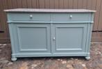 Mooie sfeervolle authentieke commode Marble Celadon 1895, 50 tot 70 cm, Voetruimte, Commode, Ophalen