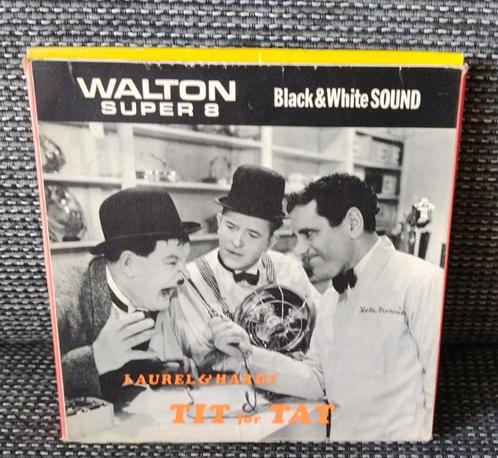 Laurel and Hardy in Tit For Tat uit 1935 Super 8 mm, Audio, Tv en Foto, Filmrollen, 8mm film, Ophalen of Verzenden