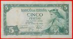 Ⰶ GENERALISSIMO FRANCO (1947-1975): SPAIN 5 PESETAS 1954!, Postzegels en Munten, Verzenden, Overige landen, Los biljet