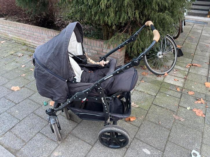 Naturkind kinderwagen + reiswieg (natuurlijk/biologisch), Kinderen en Baby's, Kinderwagens en Combinaties, Gebruikt, Combiwagen
