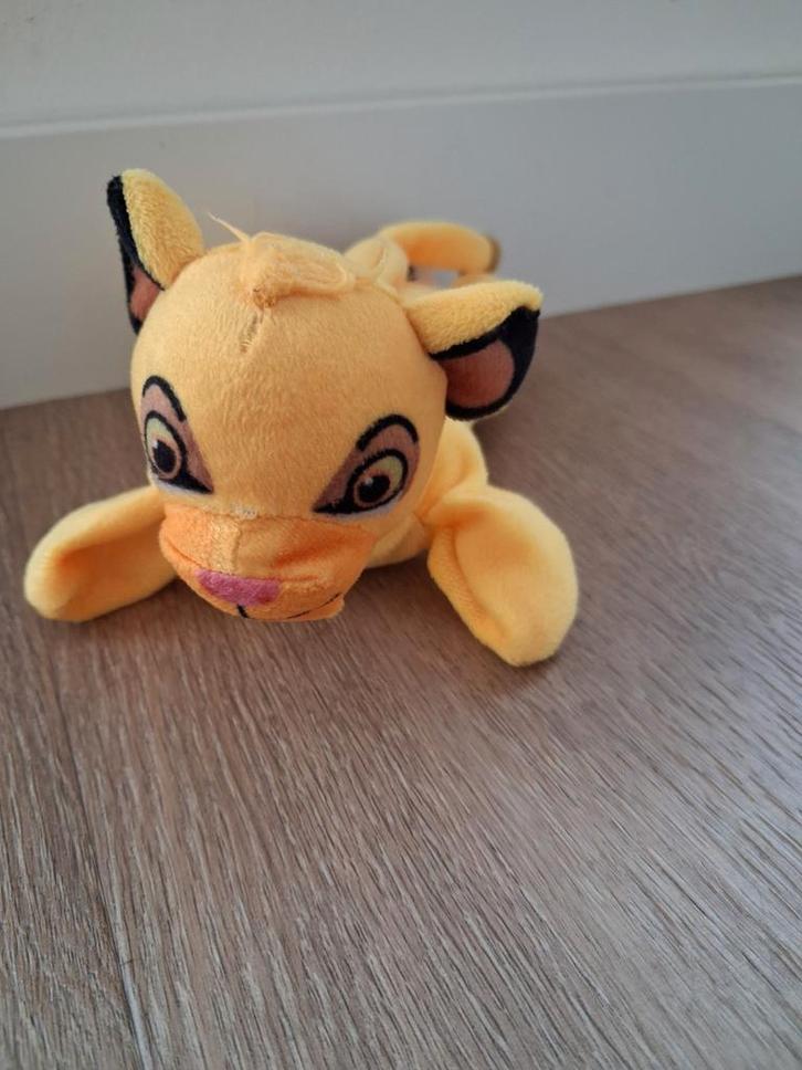 Knuffel Simba rits buik Lion King Leeuwenkoning L173, Kinderen en Baby's, Speelgoed | Knuffels en Pluche, Zo goed als nieuw, Overige typen