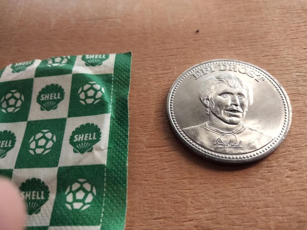 Munt shell epi drost fc twente, Ophalen of Verzenden, Gebruikt, F.C. Twente, Poster, Plaatje of Sticker