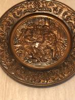 Antiek Koperen Schilderij/Bord, Antiek en Kunst, Antiek | Koper en Brons, Ophalen of Verzenden, Koper