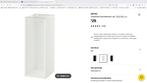 Ikea Metod kastje wit, Huis en Inrichting, Ophalen, Minder dan 50 cm, Wit, Nieuw