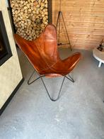 Vlinderstoel, Huis en Inrichting, Stoelen, Ophalen, Gebruikt, Bruin, Leer