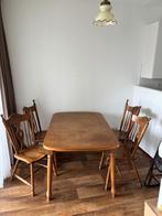 Eethoek vintage - gratis ophalen Helmond, Huis en Inrichting, Complete eetkamers, Ophalen, Gebruikt, Zie de foto, 4 tot 6 stoelen