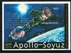 maldives 2000 pf blok apollo soyuz ruimtevaart space, Ophalen of Verzenden, Postfris, Overige thema's
