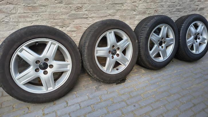 Volvo velgen + banden voor S80 1998-2006 / S60 tot 2006, Auto-onderdelen, Banden en Velgen, Banden en Velgen, Zomerbanden, 16 inch