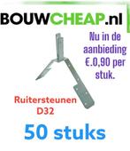 Ruitersteunen D32 verzinkt nu in de aanbieding €.0.90 per st, Nieuw, Ophalen of Verzenden